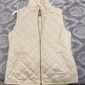 XS Cream Quilted Vest